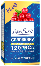 Cranberry 120 Pacs 40 Capsulas Vegetales