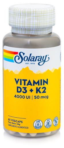 Vitamina D3 + K2 60 Cápsulas