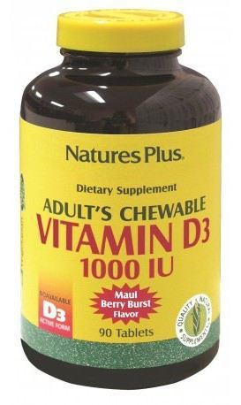 Vitamina D3 1000 Iu 90 Comprimidos Masticables