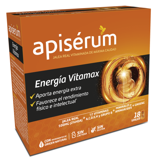 Apiserum Energia VitaMax 18 Viales