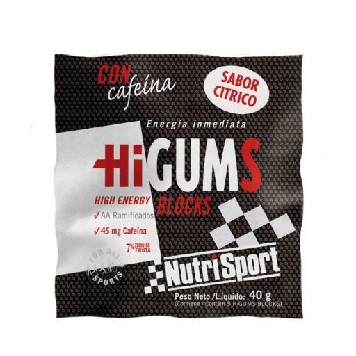 HiGums Blocks con Cafeína 5 Gummies