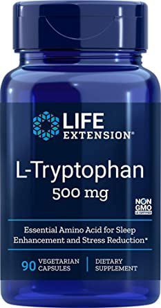 L-Triptófano 500 mg 90 Cápsulas Vegetales