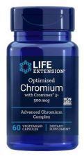Optimized Cromo con Crominex 3+ 500 mcg 60 Cápsulas Vegetales