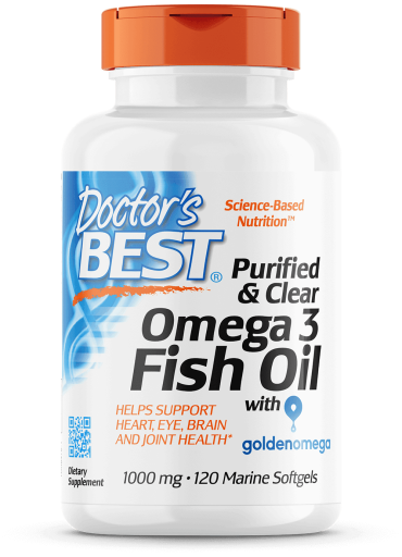 Omega 3 Claro y Purificado de Aceite de Pescado 1000 mg 120 Perlas