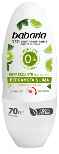 Desodorante Antitranspirante Refrescante Bergamota y Lima 70 ml