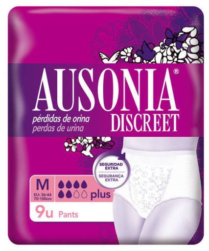 Discreet Pants Plus Talla M 9 Unidades