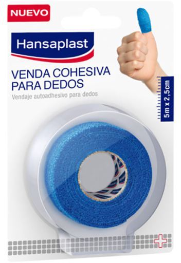 Venda Cohesiva Azul Dedos