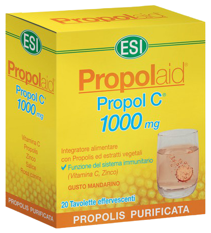 Propolaid Propol C 1000 mg 20 Comprimidos Efervescentes