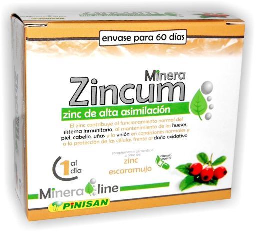 Mineraline Zincum 60 Cápsulas