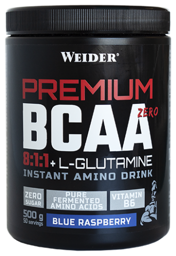 Premium Bcaa 8:1:1 + Lglutamina Blue Raspberry 500 gr