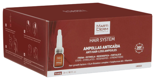 Hair System Ampollas Anticaida 14 Unidades