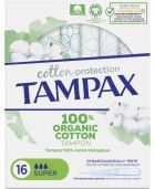 Cotton Protection Tampones Orgánicos Súper 16 Unidades