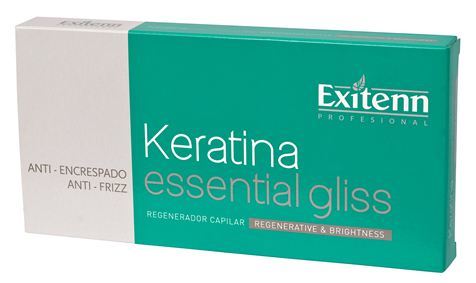 Keratin Essential Gliss Ampollas 01 Caja de 12 x 7 ml