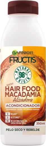 Fructis Hair Food Macadamia Acondiciondor Alisador 350 ml