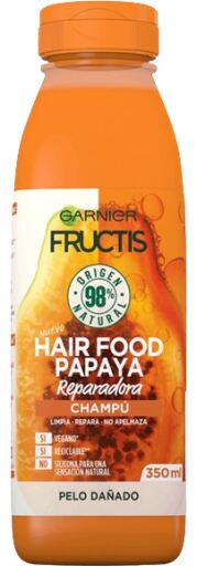 Fructis Hair Food Papaya Acondicionador Reparador 350 ml