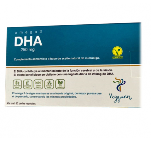 Omega 3 DHA 250 mg 60 Cápsulas blandas