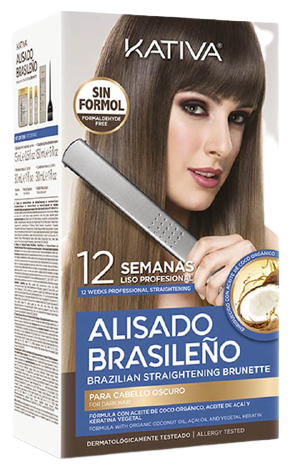 Kit Alisado Brasileno Cabello Oscuro
