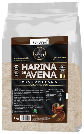 Harina de Avena Chocolate Sport Live 1 kg