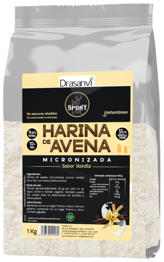 Harina de Avena Vainilla Sport live 1 kg