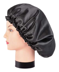 Gorro de Satén Negro Anti Frizz