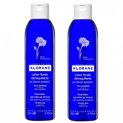 Klorane Loción Limpiadora Floral de ojos 2x200 ml