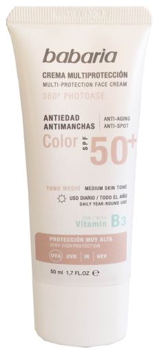 Crema Solar Spf 50 + Anti-Edad Color 50 ml