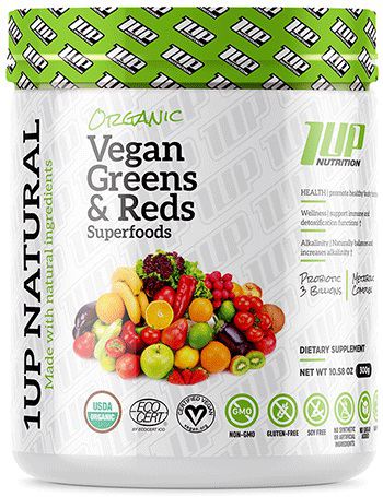 Vegano Orgánico Verdes y Rojos Superalimentos 300 gr