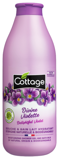 Gel de ducha y Baño de Leche Violeta 750 ml