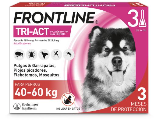 Frontline Tri-act Antiparasitarios en Spot-on para perros de 40-60 kg