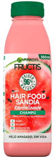 Fructis Hair Food Sandía Champú Revitalizante 350 ml