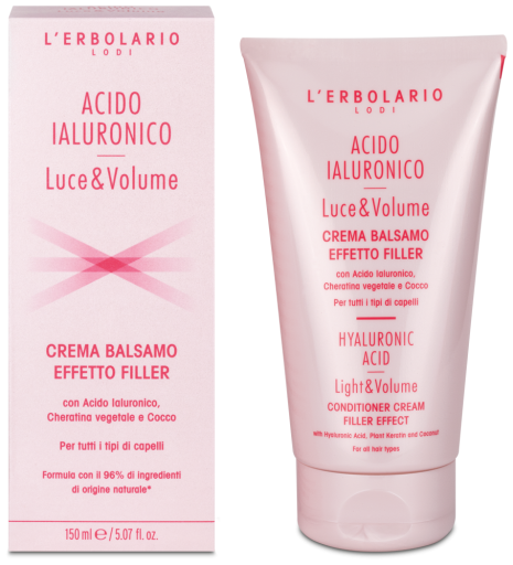 Crema Acondicionador Efecto Relleno Ácido Hialurónico Luz & Volumen 150 ml