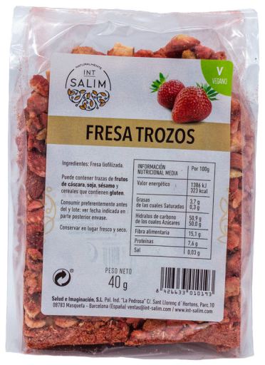 Fresa en Trozos 40 gr