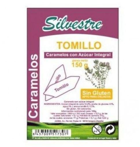 Caramelos con Azúcar Integral y Tomillo 150 gr