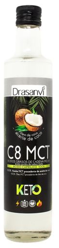 Aceite MCT coco puro 100% C8 500 ml