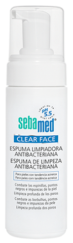 Clear Face Espuma Limpiadora Antibacteriana 150 ml