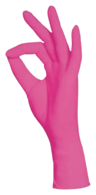 Guantes de Nitrilo Rosa 100 uds