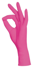 Guantes de Nitrilo Rosa 100 uds