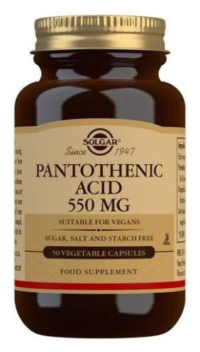 Ácido pantoténico 550 mg 50 cápsulas vegetales