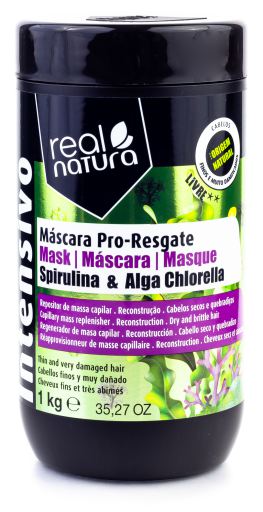 Mascarilla Capilar sin Sal Pro Resgate Spirulina & Alga Chlorella