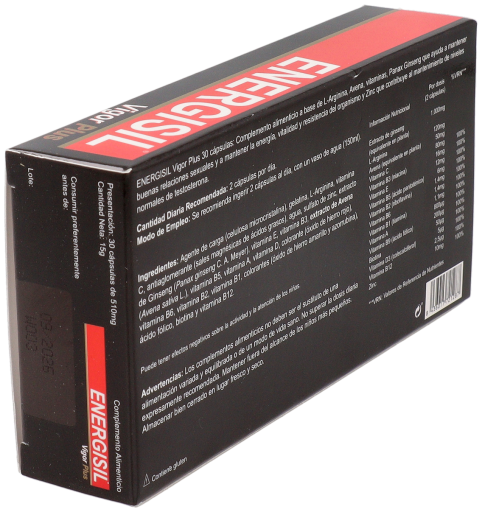 Energisil Vigor Plus Ginseng + Arginina