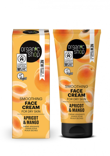 Organic Shop Crema Facial Ligrera Diaria Albaricoque & Mangro 50 ml