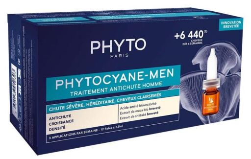 Phytocyane Tratamiento Anticaída Hombre 12 x 3,5 ml