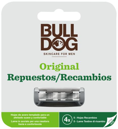 Original Recambios Maquinilla de Afeitar Bamboo 4 Unidades