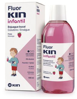 Fluorkin Enjuague Bucal Infantil Anticaries Fresa 500 ml