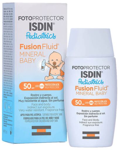 Fotoprotector Fusion Fluid Mineral Baby Pediatrics SPF 50 50 ml