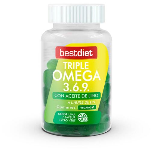 Triple Omega 3 6 9 Gummies 60 Unidades