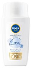 Sun Protección Facial Fluído Ultraligero Triple Protección SPF 50+ 40 ml