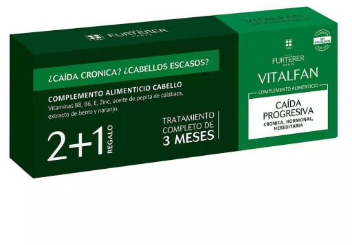 Vitalfan Complemento Alimenticio Caída Progresiva 3 x 30 Cápsulas