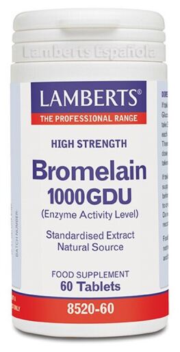 Bromelina 1250 GDU 60 Cápsulas