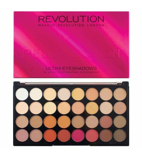 Makeup Revolution Ultra 32 Paleta de Sombras Flawless